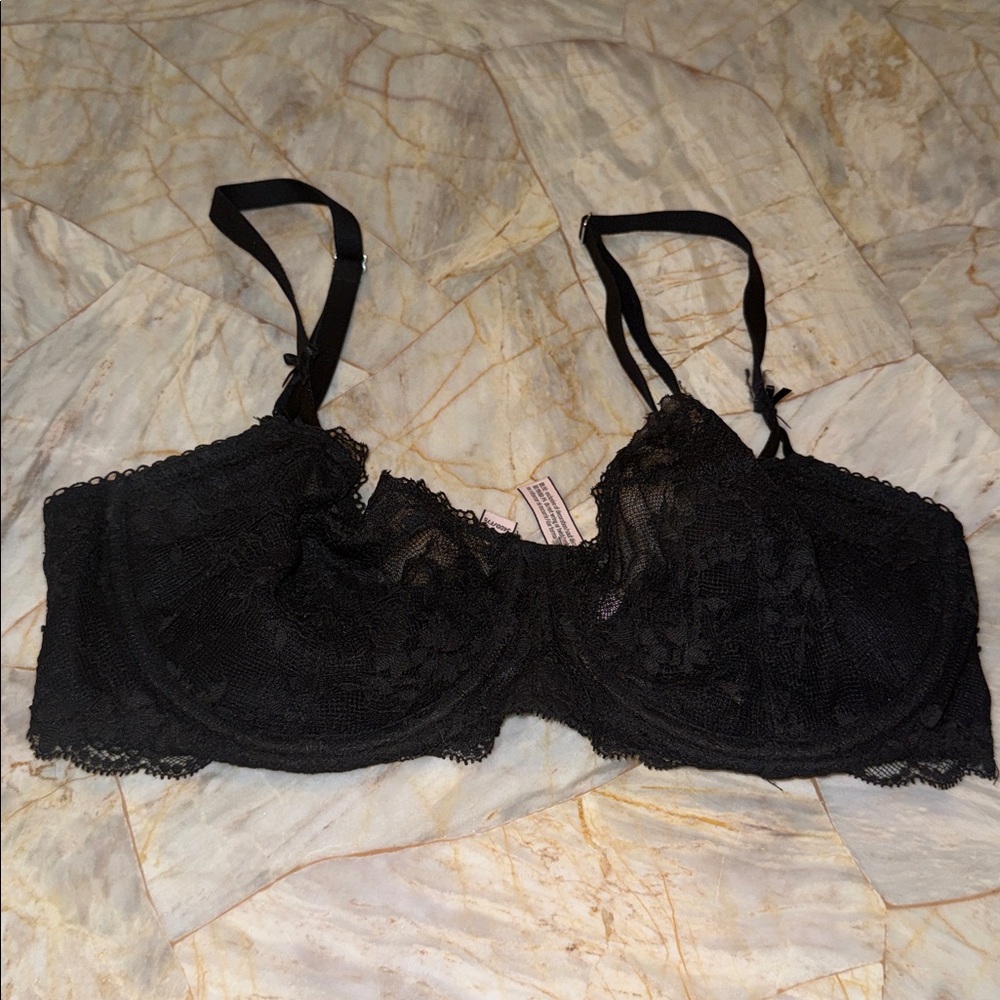 Victoria's Secret Black Mesh Bra
